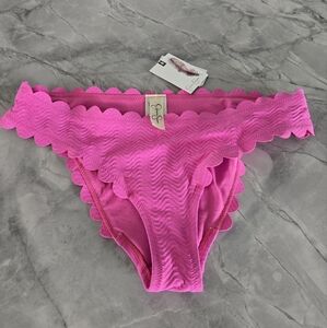 Pink Scalloped Bikini Bottom
